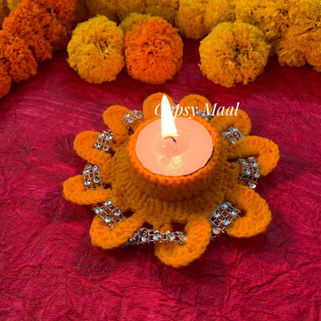 Holy Saffron T-Light Holder (1pc)